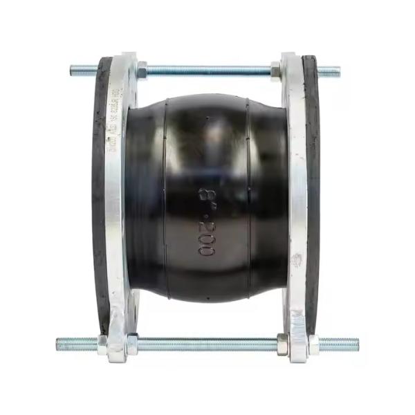 8inch 200mm End Face Fully Sealed Carbon Steel Flanged Rubber Flex Connectors Single Ball Rubber Coupling Joint