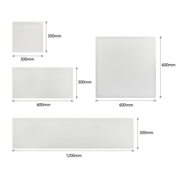 Surface-Mounted Emergency LED Panel Light with 72W 120*60cm No Flicker High Lumen Efficiency