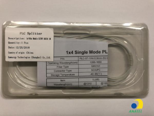 1x4 Mini Tipo SCUPC Fibra PLC Splitter