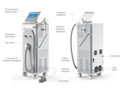MDRCE Laser Body Hair Removal Machine 10Bars / IPL Beauty Equipment 12*10mm Spot