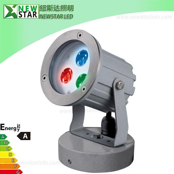 High Brightness 3 Watt RGB LED Landscape Lights IP65 For Outdoor