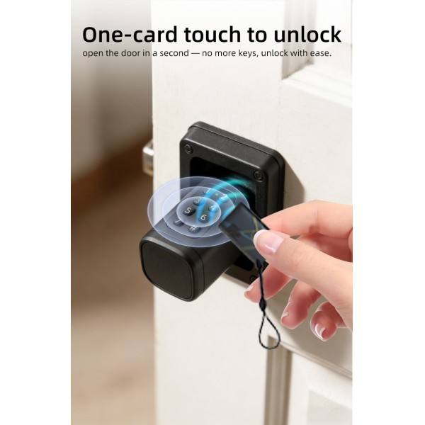 Yagu Easy Installation Tuya App Adjustable Fingerprint Code Key Smart Door Cylinder Lock Fingerprint Passcode Smart Lock