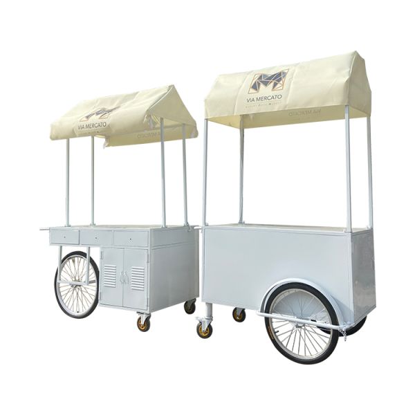 China Made Small Street Ice Cream Trucks Food Cart Used Stainless Steel Food Trucks for Sale