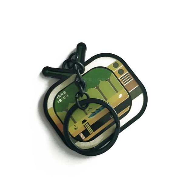 Сплав цинка формы ТВ ключевого кольца металла логотипа лазера мультфильма для подарков детей