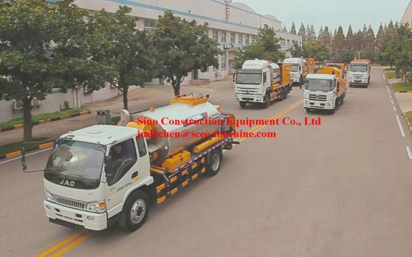 5m3 Intelligent Asphalt Spreader Truck Road Construction Machinery Width 5.5m