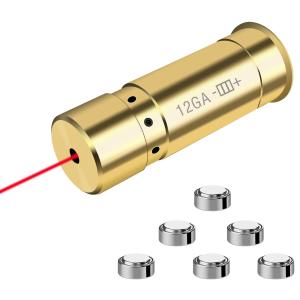 12GA laser durável Boresighter 650nm que caça Dot Bore Sight vermelho
