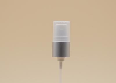 18mm Fine Mist Sprayer Pump With Matt Silver Closure Clear Half Cap