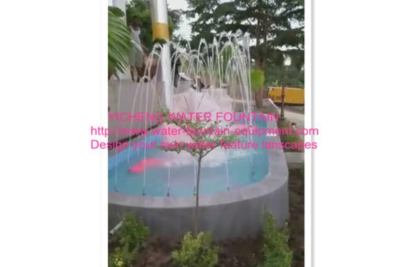 Crystall Ball Single Spray Small Swimming Pool Light Fixtures Outdoor