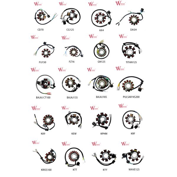 Китайская оптовая мотоциклетная магнитная статорная катушка GY6125 Полные электрические детали