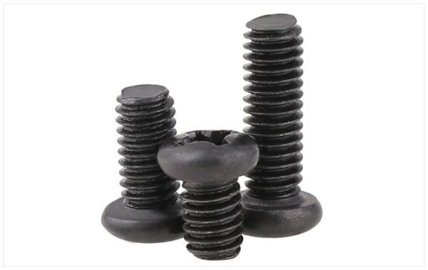 Black Oxide Steel Pan Head Phillips Screws DIN7985 Cross Recessed Drive Pan Head Screws IS07045 Pan Head Screws