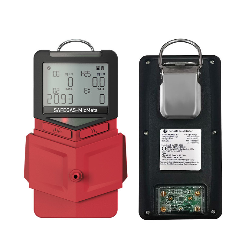 Compact MicMeta Multi Gas Detector with ID-Password Protection for Confined-Space Entry Inspection