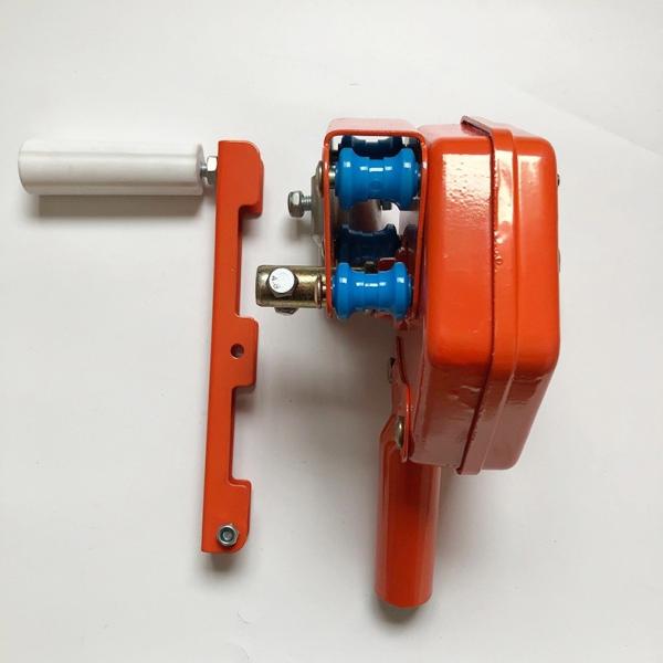 Máquina de rolagem manual de estufa de cor laranja para a agricultura de ventilação lateral