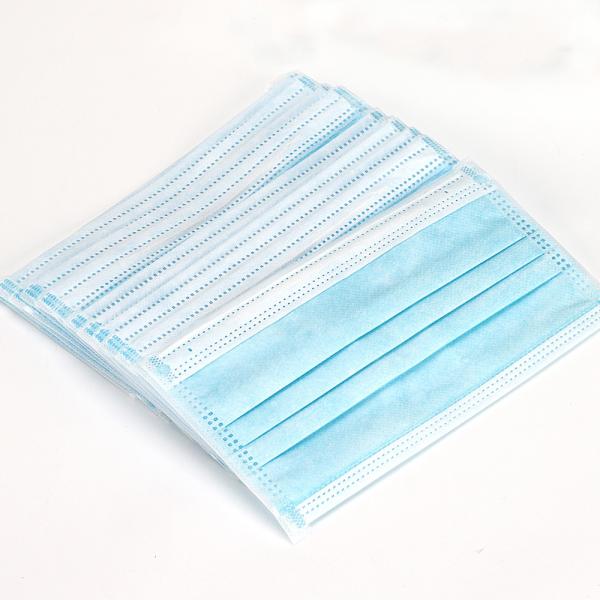 Anti Pollution 3 Ply Non Woven Face Mask Elastic Earloop Style OEM Acceptable