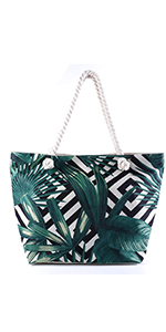 Extra Large Canvas Beach Bag With 2 Side Pockets for Beach, Travel, Cruise, Shopping, Ideal Gift for Women