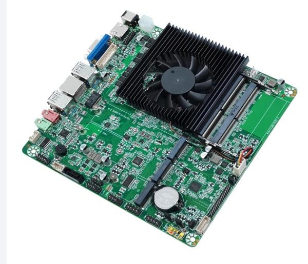 インテルのインダストリアル 11代目 タイガーレイク U I3 I5 I7 ミニ・オックス メインボード 6 コム 搭載 2 DDR4 64GB LVDS