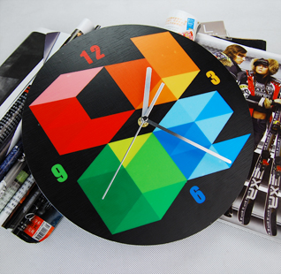Art Nontoxic Acrylic Contemporary Wall Clocks LY-046