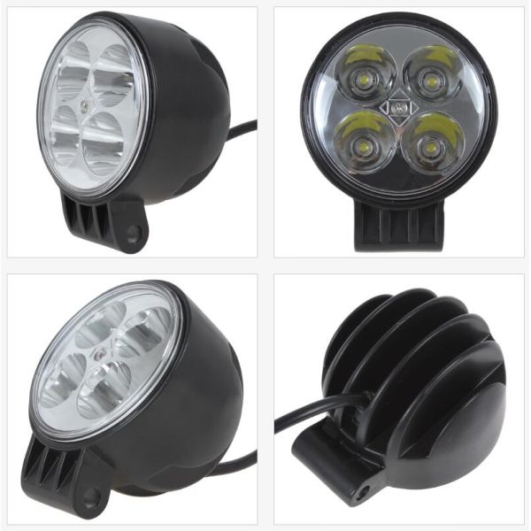 3.3 Inch 12W Round Led Flood Lights , 960 Lumen Off Road Led Spot Lights