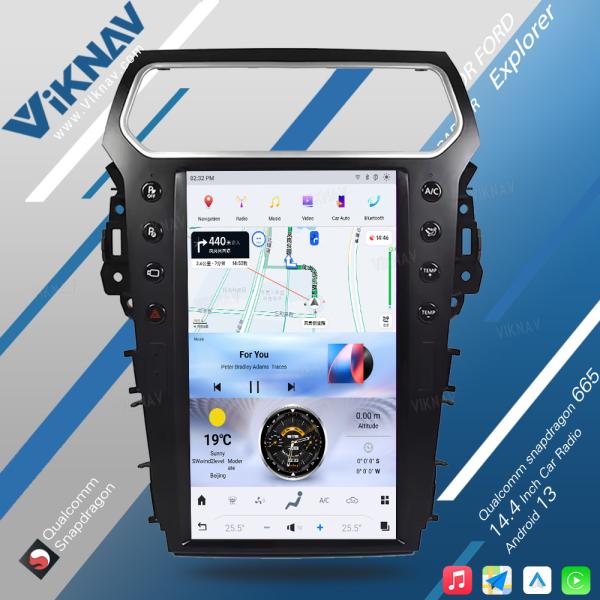 Viknav 13.6インチカーラジオ アンドロイド 2016 フォード エクスプローラー ラジオ マルチメディア ラジオ GPS ナビゲーター
