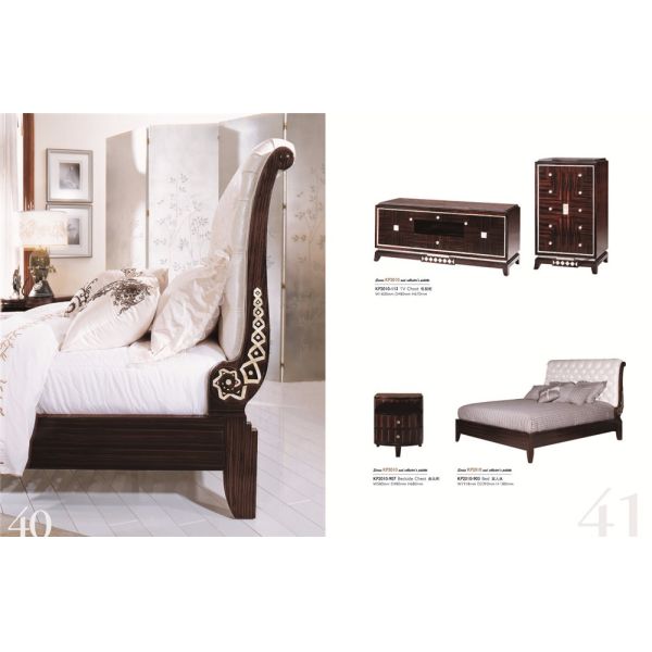 Teak wood craft bed furniture poster beds MKBN-KP2020M-903