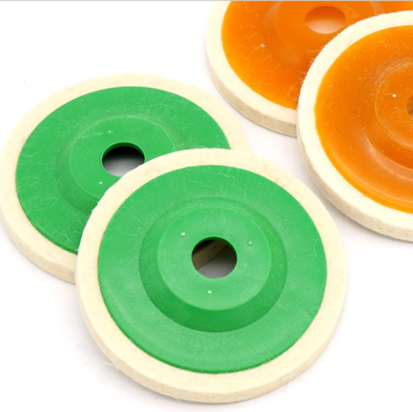 Coarse Grit Wool Buffing Wheel 115mm for Mirror Finish Polishing of Stainless Steel