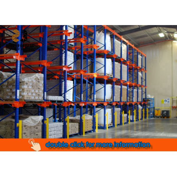 Heavy Duty Drive In Warehouse Racks / Industrial Metal Racks For Storage