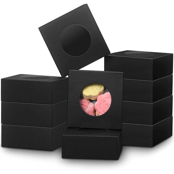 Бумажный тип Kraft Бумажные подарки для пекарни печенье Торт сладости мыло День рождения Подарочный ящик