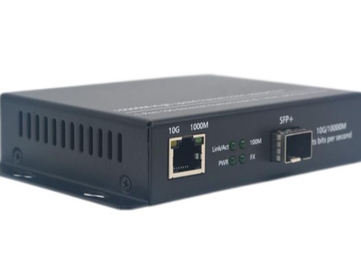 10G Unmanaged Media Converter SFP+ RJ45 Fiber Media Converter 5 - 20V