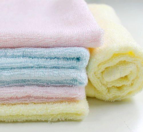 26*26cm（10''*10''）Natural Bamboo Fiber Baby Bibs Soft Small Towel Multi-functional Towel