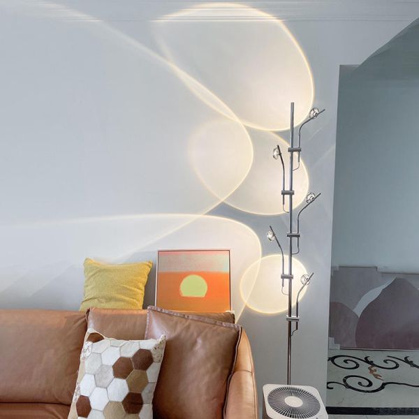 Лампа проекции 20*180cm/20*158cm СИД лампы пола захода солнца спальни декоративная стеклянная