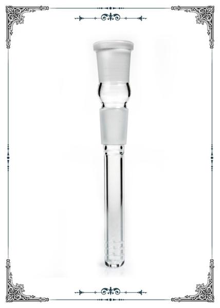 Male 4 Inches Female Glass Downstem Hand Blown With Cuts Slide