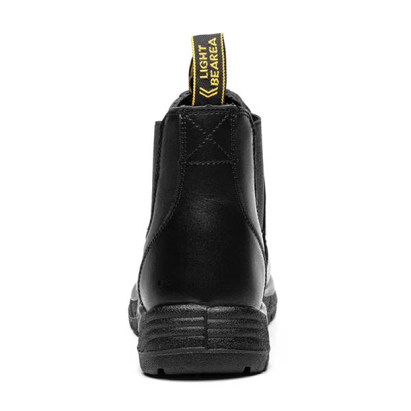 Genuine Leather Steel Toe Work Boots Slip Resistant Smooth Leather Boots S3