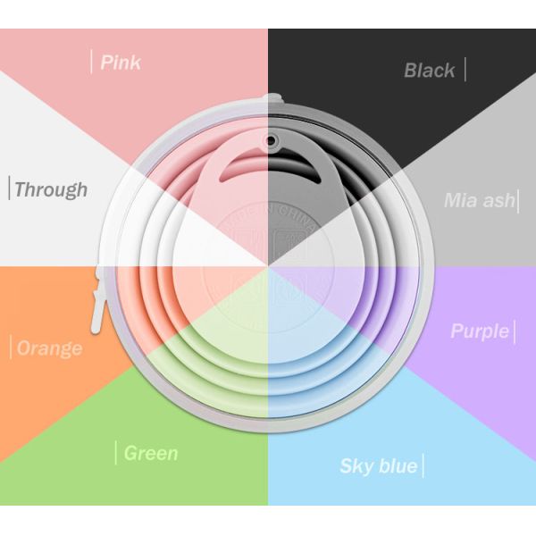 270ml Portable Collapsible Silicone Coffee Mug With Lid