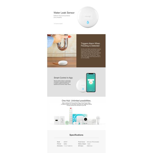 Zigbee Water Leak Detector(SSZ007)
