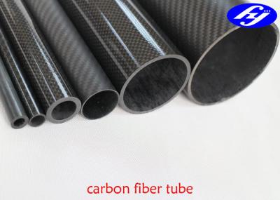 Personalizado em volta do tubo da fibra do carbono do CFRP com forma matte ou lustrosa do Pultrusion
