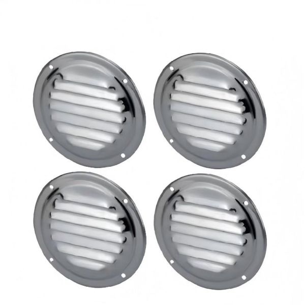 Stainless Steel Round Ventilation Louvers 1mm Thickness For Marine Boats Yachts