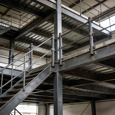 Q235B Q355B Steel Frame Mezzanine Racking For Warehouse