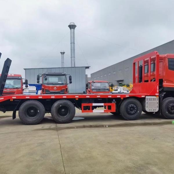 Dongfeng KR Excavator Transport Truck 375HP Flatbed Vehicle Transportation Truck