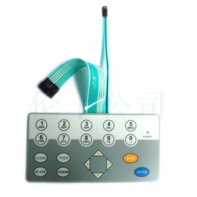 Interruptor de membrana liso industrial