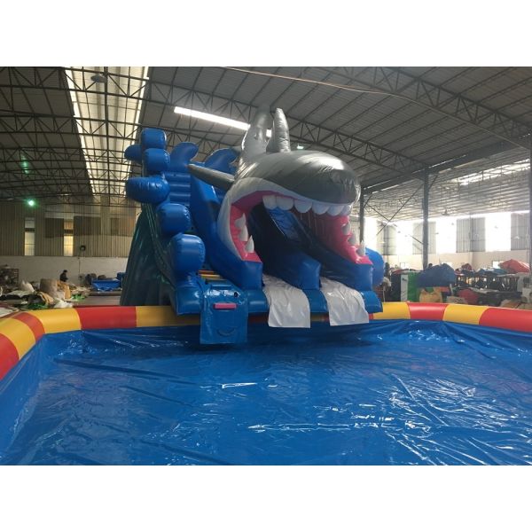 Inflatable Water Park With Water Slide And Pool Custom Inflatable Ground Water Park For Kids And Adults
