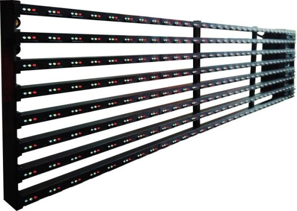 Full Color LED Curtain Display For Outdoor Advertising 1600dot/㎡ Pixel Density