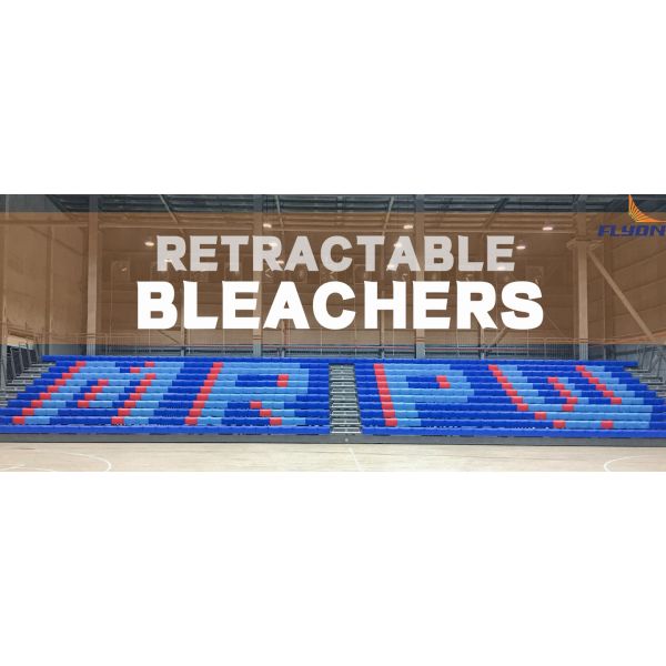 Durable Rust-Resistant Adjustable Retractable Bleachers for Multi-Purpose Sports Venues