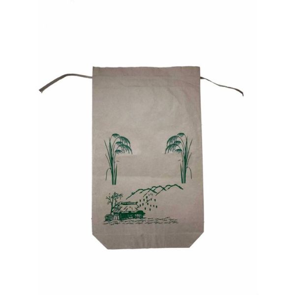 Optional Handles Pinch Bottom Paper Bags Customized For Retail Grocery Food Service