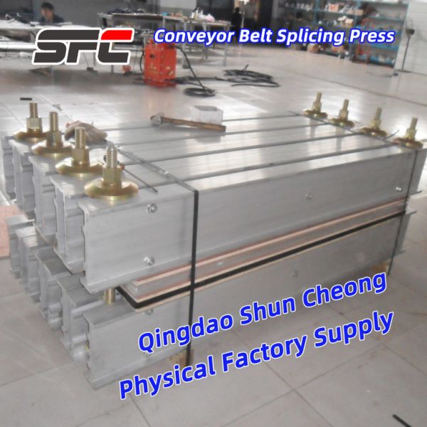 PLC Controlled Rubber Belt Vulcanizing Joint Machine with Built-in Water Cooling System and 0-400℃ Temperature Range