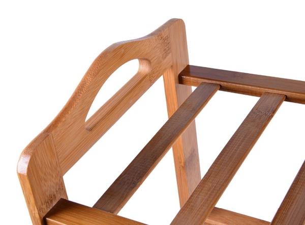 Floor Standing Bamboo Home Furniture Bamboo Wood Vertical Shoe Storage Rack