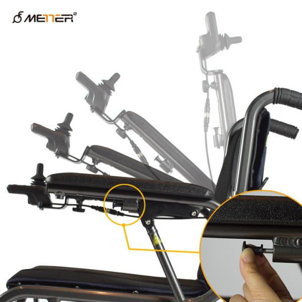 Lightweight Aluminium Foldable Power Wheelchair 6km/H Max