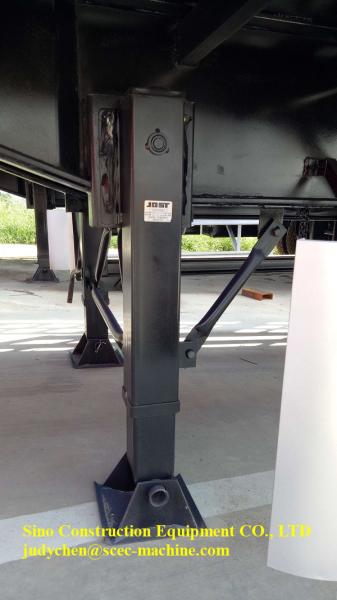 Tri Axles Heavy Duty Semi Trailers Flat Bed Semi Enclosed Car Trailer Loading 40t