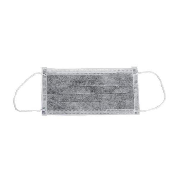 Activated Carbon Disposable Face Mask 4 Ply Non Woven Breathable Material