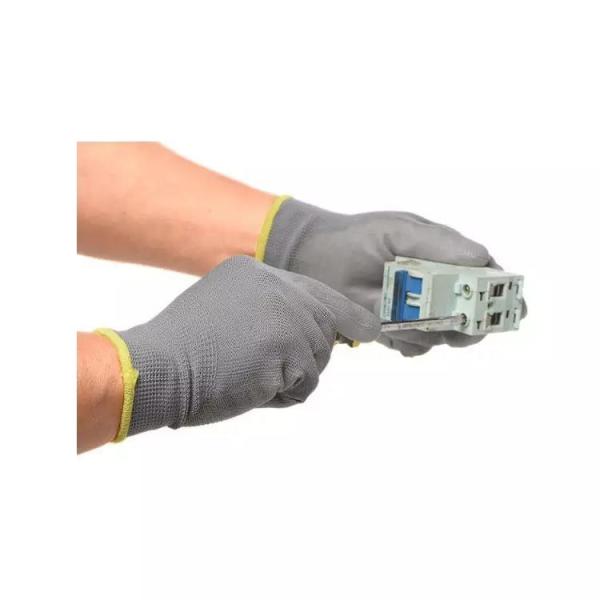 Polyester Antistatic Gloves Pu Dots Carbon Fiber Cleanroom Esd Gloves For Electronic Factory