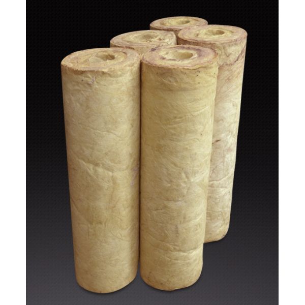 Light Weight Waterproof Fireproof Rockwool Tube Insulation Material 80mm