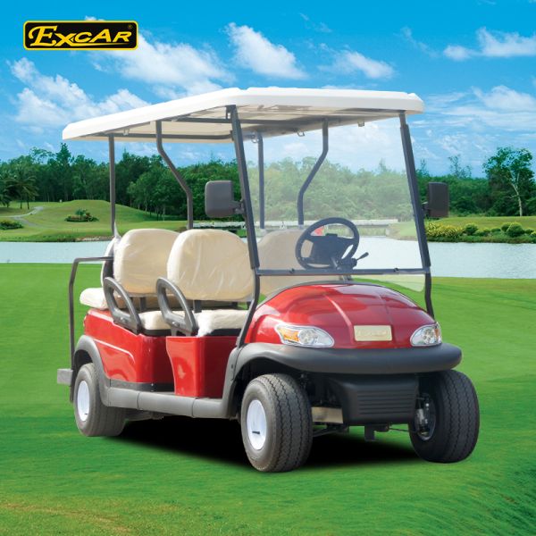 6 Seats ADC 48V 3.7KW Club Car Golf Cart With American Trojan Battery